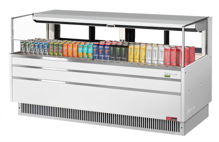 Product image #2 for Turbo Air 72-Inch Low-Profile Horizontal Open Display Merchandiser, Deck Only, Self-Contained Refrigeration
