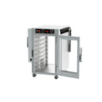 Thumbnail image #2 for Metro HotBlox™ HBCN8-ACPS-UC 8-Pan Narrow Undercounter Pass-Thru Heated Holding Cabinet, Analog, Clear Front/Solid Rear Doors
