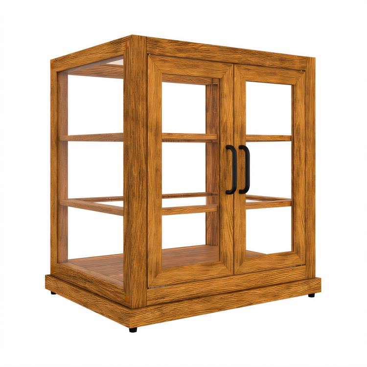 Product image #2 for KoolMore Countertop Upright Bakery Display Case, 4.0 Cu. Ft., 3 Shelves, Double Rear Doors