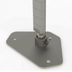 Thumbnail image #2 for Metro MetroMax Platform (Shared Accessories) SAMQ63PE 63-Inch Epoxy-Coated Wire Shelving Post with Welded Receptacle and Seismic Leveler Bolt