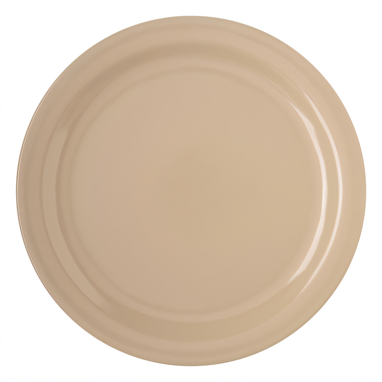 Product image #2 for Dallas Ware® 10-1/5-Inch Round Tan Melamine Dinner Plate with Reinforced Rim and Foot