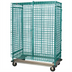 Thumbnail image #2 for Quantum 48-Inch Wide x 24-Inch Deep x 70-Inch High Mobile Security Cage with Dolly Base, Green Epoxy Finish