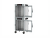 Thumbnail image #2 for Metro HotBlox Wide 16-Pan Stacked Dual Cavity Mobile Insulated Holding Cabinet with Clear Doors and 2.4-Inch Touchscreen Controls