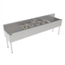 Thumbnail image #2 for Perlick Top Shelf TS Series 96-Inch Four-Compartment Underbar Sink with Dual Drainboards
