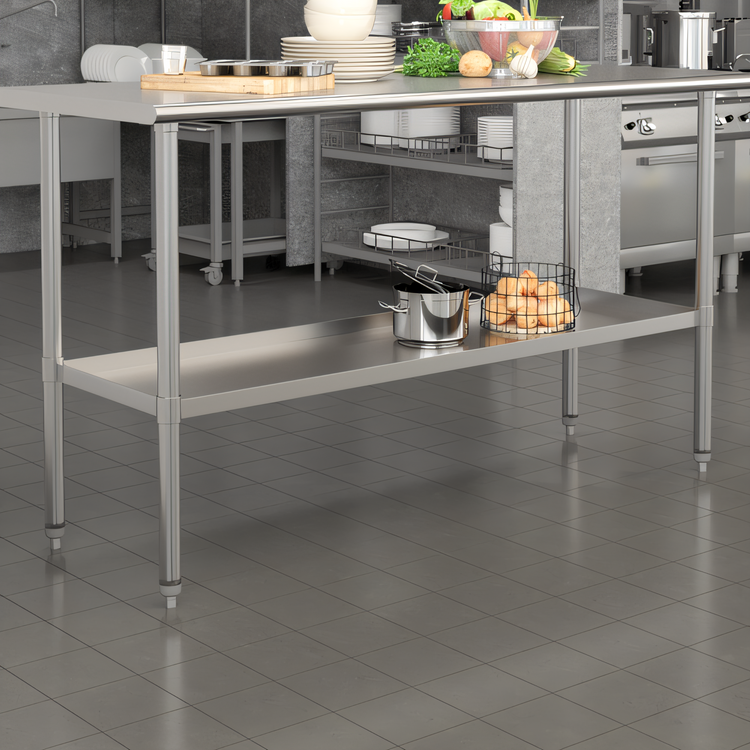 Product image #2 for Flash Furniture NH-GU-2460-GG Stainless Steel Prep Tables