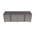 Thumbnail image #2 for BK Resources Stainless Steel Cabinet Base Chef Table with Hinged Doors, 84-Inch x 30-Inch