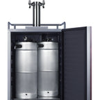 Thumbnail image #2 for Summit Commercial SBC682PNRTWIN 24-Inch Panel-Ready Stainless Steel Dual-Tap Beer Kegerator, 5.6 Cu. Ft., Built-In/Freestanding