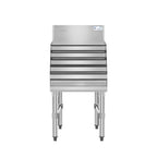 Thumbnail image #2 for Koolmore KM-LD-2618 Liquor Display Rack, 20 standard 750 mL bottle capacity, freestanding, 18"W x 26"D x 36"H, 5 stepped shelves, integrated 6"