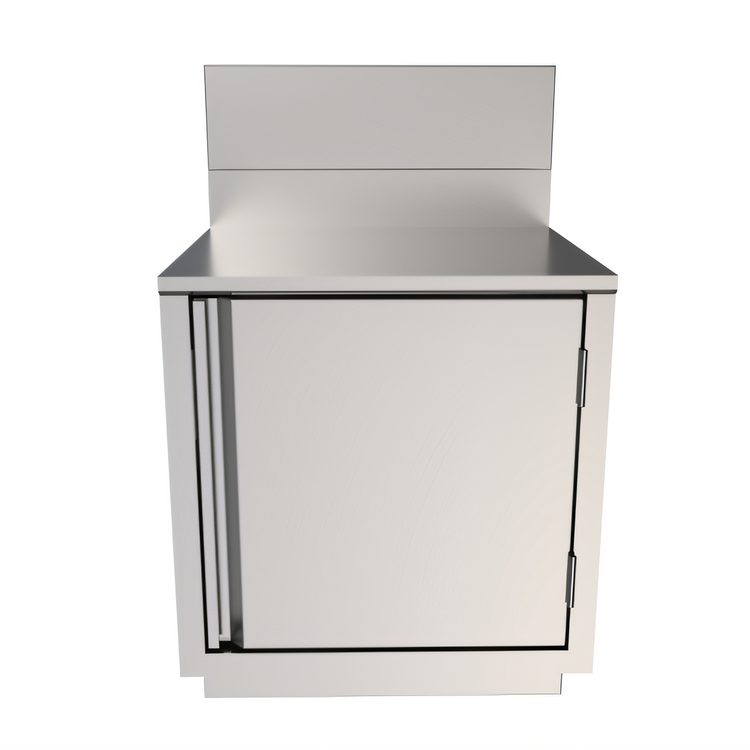 Product image #2 for BK Resources Top Shelf Flat Top Stainless Steel Underbar Cabinet, 24 x 21 Inches, No Backsplash