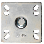 Thumbnail image #2 for Krowne Royal Series 28-107S 5-Inch Swivel Plate Caster Set with Brakes, 220 lb Capacity Each, 4 x 4-Inch Plate Case of 4