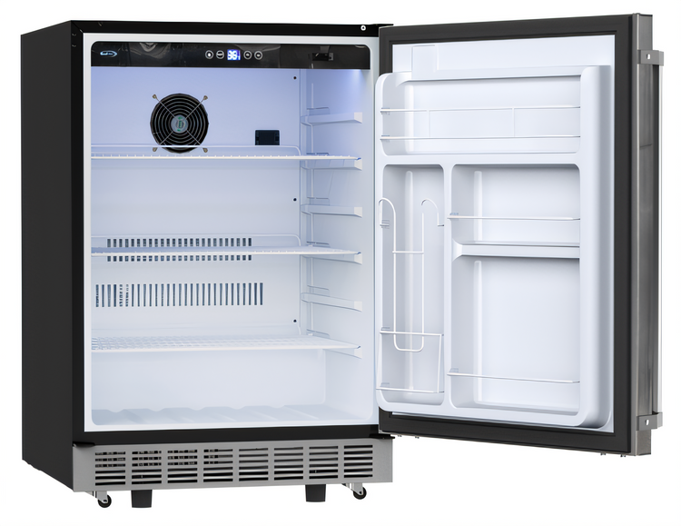 Product image #2 for KoolMore 24-Inch Outdoor Refrigerator, 5.5 Cu. Ft., Self-Contained Bottom-Mount