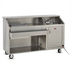 Thumbnail image #2 for FWE SBBC-6 6-Foot Stainless Steel Mobile Bar with 50 lb. Ice Bin and Cold Plate