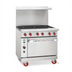Thumbnail image #2 for American Range ARGF-6 36-Inch Green Flame Commercial Gas Range with 6 Open Burners and Standard Oven