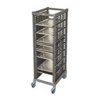 Thumbnail image #2 for Cambro UPR1826FPA40580 Mobile Full-Size Sheet Pan Rack, 40-Pan Capacity, 1-1/2-Inch Rail Spacing, Composite Plastic, End-Loading