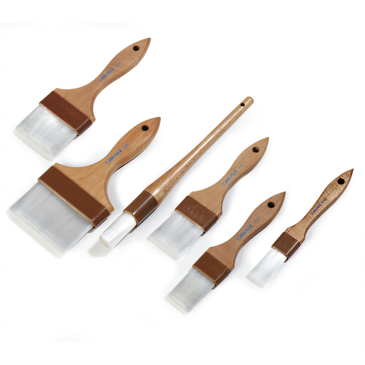 Product image #2 for Sparta® Chef Series™ 1-1/2 Inch Flat Nylon Pastry Brush with Lacquered Hardwood Handle