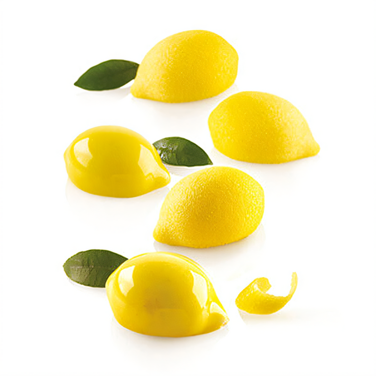 Product image #2 for Silikomart Curve Flex Series Limone Half Lemon Silicone Baking Mold, 15 Cavities
