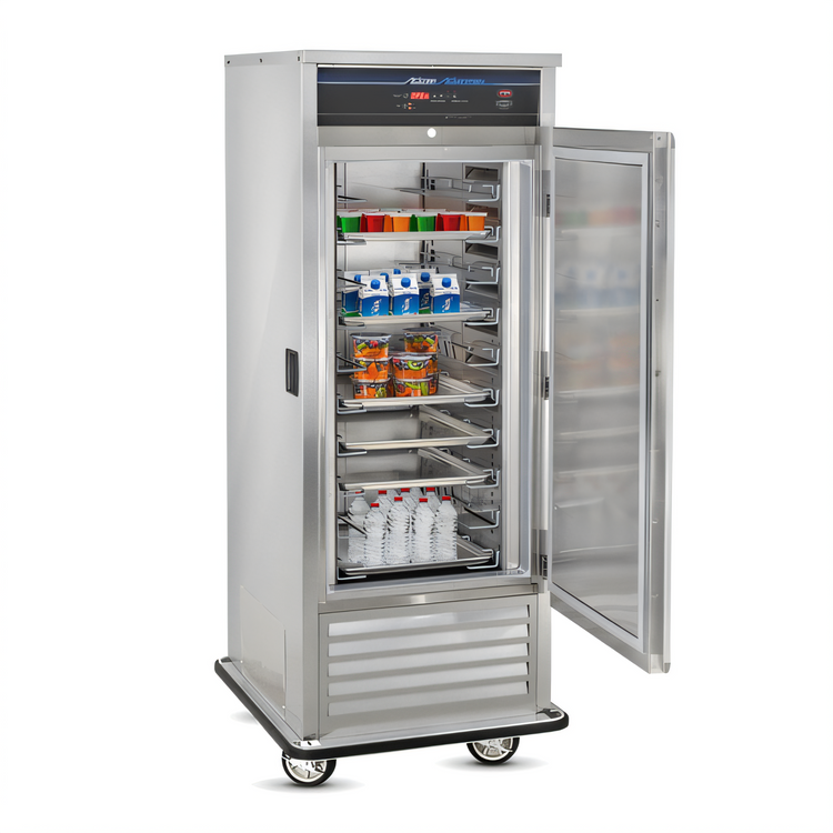 Product image #2 for Mobile Air Curtain Refrigerator, 1 Section, Bottom Mount Self-Contained Refrigeration, Solid Hinged Door