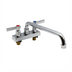Thumbnail image #1 for Advance Tabco Heavy-Duty Manual Deck-Mount Faucet with 12-Inch Swing Spout, 4-Inch Centers, Lead Free