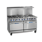 Thumbnail image #1 for Imperial (Middleby) Pro Series IR-10-E-C 60-Inch Electric Restaurant Range with 10 Round Elements, Solid Top, Convection & Standard Ovens