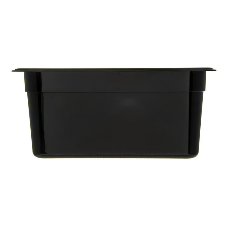 Product image #2 for StorPlus High Heat 1/3 Size 6-Inch Deep Plastic Hot Food Pan with Easy-Lift Notch, Black, 5.7 Qt