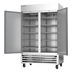 Thumbnail image #1 for Beverage-Air Horizon Series Dual-Temp Two-Section Reach-In Refrigerator/Freezer, Left Refrigerator / Right Freezer, Standard Depth, Stainless Steel