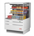 Thumbnail image #2 for Turbo Air 36-Inch Low-Profile Horizontal Open-Air Merchandiser Display Case, 11.1 Cu. Ft., Self-Contained Refrigeration