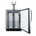 Thumbnail image #2 for Summit Commercial ADA-Compliant Counter-Height Dual-Tap Draft Beer Dispenser, 5.5 Cu. Ft., Built-In or Freestanding, Stainless Steel