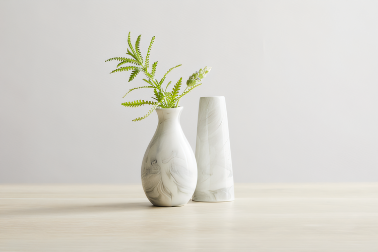 Product image #2 for American Metalcraft Marble Ceramic Tower Bud Vase
