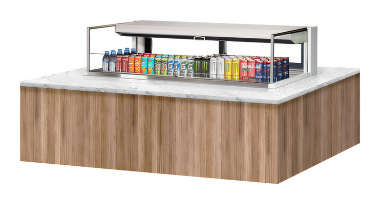 Product image #2 for Turbo Air 60-Inch Drop-In Low-Profile Horizontal Open Refrigerated Display Case, 8 Cu. Ft., Deck Only