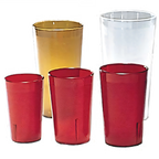 Thumbnail image #2 for Admiral Craft Equipment Corp. TPP-12CL 12 oz Clear Textured SAN Plastic Stackable Tumbler Case of 6