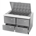 Thumbnail image #2 for Victory UltraSpec V-Core 48-Inch Two-Section Big Top Sandwich Prep Refrigerator with 4 Drawers