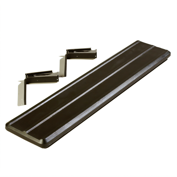 Product image #2 for SixStar Solid Drop-Down Food Bar Tray Slide for 4-Foot Bars, 44 x 9 x 2 Inches, Black