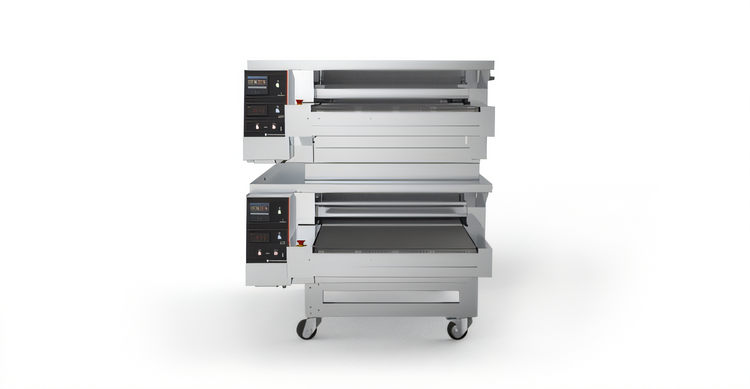 Product image #2 for Pizza Group Dragon D32G-RL Right-to-Left Gas and Electric Stone Conveyor Pizza Oven, 32-Inch Belt