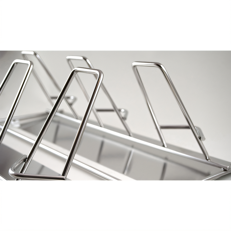 Product image #2 for Alto-Shaam TH/III Stainless Steel 6-Chicken Self-Trussing Chicken Rack with Deflector