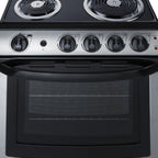 Thumbnail image #2 for Summit Commercial Summit Appliance PROEL24SS 24-Inch Freestanding Electric Coil Range with 2.9 Cu. Ft. Oven