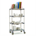 Thumbnail image #2 for MetroMax 4 36-Inch Wide Mobile 4-Tier Bulk Drying Rack with Drop-Ins and Tray Rack