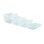 Thumbnail image #2 for Winco PFSF-9 Full-Size Clear Polycarbonate Food Storage Box, 13 Gallon, 18 x 26 x 9 Inch Case of 4