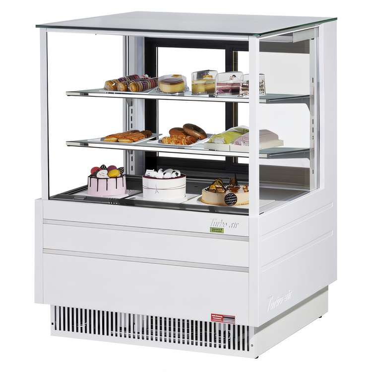 Product image #2 for Turbo Air 36-1/2" Full-Service See-Thru Refrigerated Display Case, 11.8 Cu. Ft., Self-Contained, Straight Glass