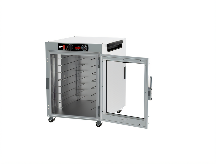 Product image #2 for Metro HotBlox™ Wide 8-Pan Insulated Holding Cabinet, Undercounter, Analog, Clear Door