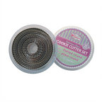Thumbnail image #2 for Winco CST-1 11-Piece Stainless Steel Round Fluted Nesting Cookie Cutter Set with Storage Container Case of 48