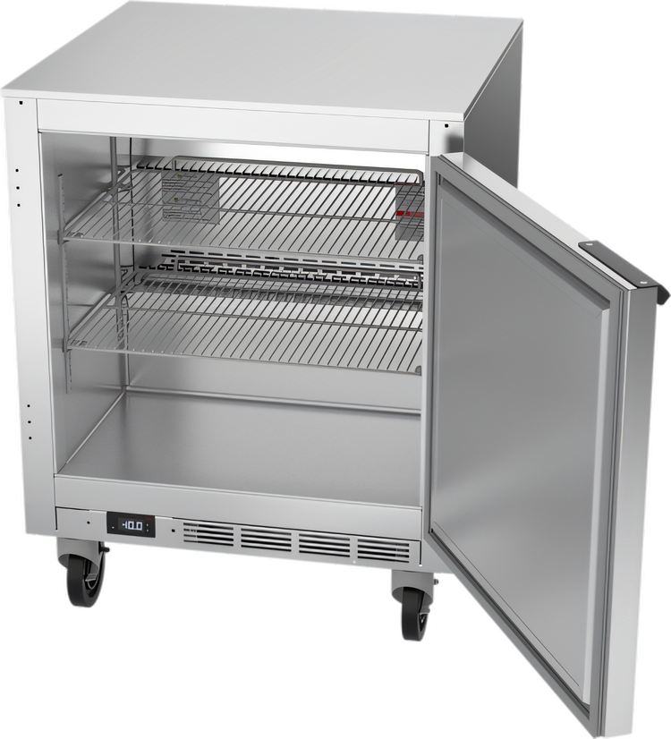 Product image #2 for Beverage-Air UCF27HC Shallow Depth Undercounter Freezer, 1 Section, Solid Door, 27 Inch, 5.24 Cu. Ft.