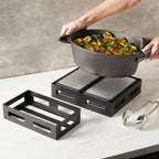 Thumbnail image #2 for American Metalcraft BTH2 Square Black Stainless Steel Serving Crate, 10-1/2-Inch Long Case of 12