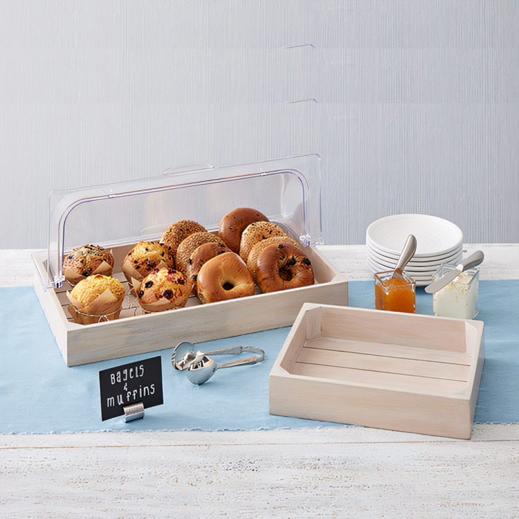Product image #2 for American Metalcraft Sun-Bleached Half-Size Wooden Crate