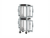 Thumbnail image #2 for Metro HotBlox Narrow Dual-Cavity Pass-Thru Mobile Insulated Holding Cabinet, 16-Pan, Digital, Clear Doors