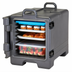 Thumbnail image #2 for Cambro Stackable Insulated Combo Carrier for Half-Size Sheet Pans, Trays, and Food Pans, Charcoal Gray