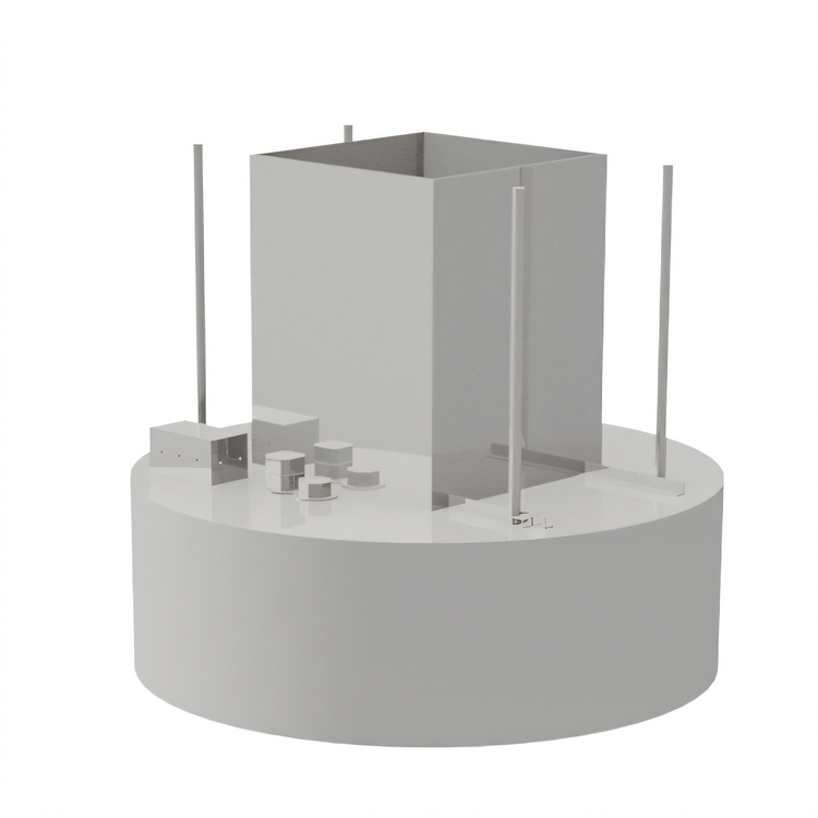 Product image #2 for Avtec SimpleSpec Round Island Type I Display Cooking Hood, 72-Inch Diameter x 24-Inch High