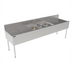Thumbnail image #2 for Top Shelf TSF Series 3-Compartment Underbar Stainless Steel Sink Unit with Left and Right Drainboards, 96