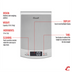 Thumbnail image #2 for Escali Passo High Capacity Digital Portion Control Scale, 22 lb / 10 kg