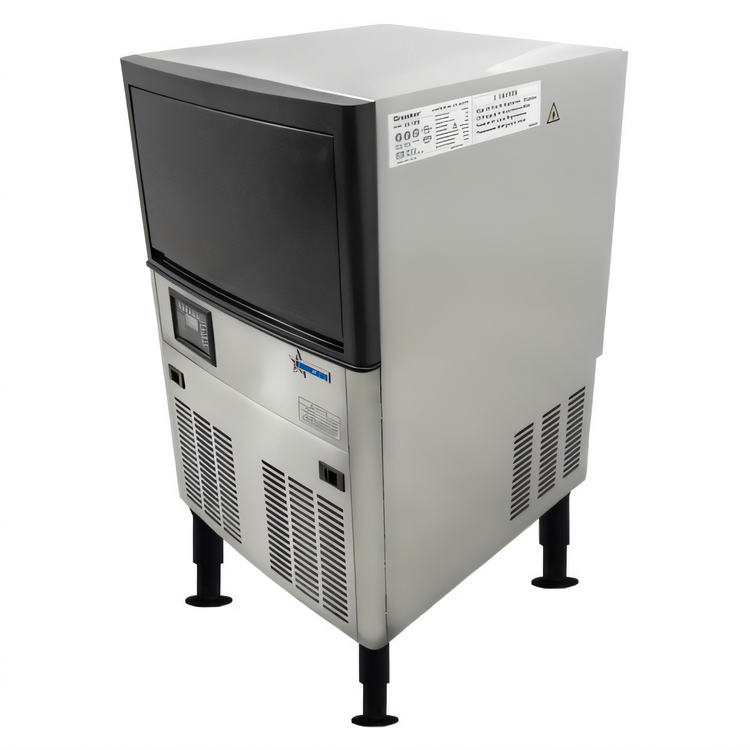Product image #2 for Self-Contained Air-Cooled Cube Ice Maker with Bin, Dual Water Input, 80 lb. Daily Production