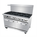 Thumbnail image #2 for CookRite AGR-10B-NG 60-Inch Natural Gas Open Burner Range with 10 Burners, 2 Standard Ovens, Backriser & Hi-Shelf